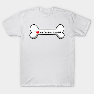 I Love My Cocker Spaniel T-Shirt